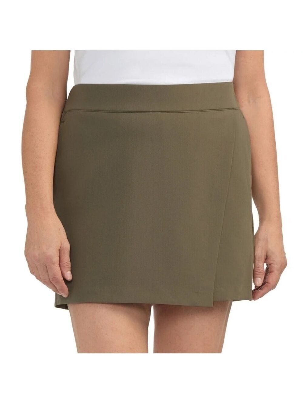 XS • frank. by Frank And Oak • Causal Olive Green Skort